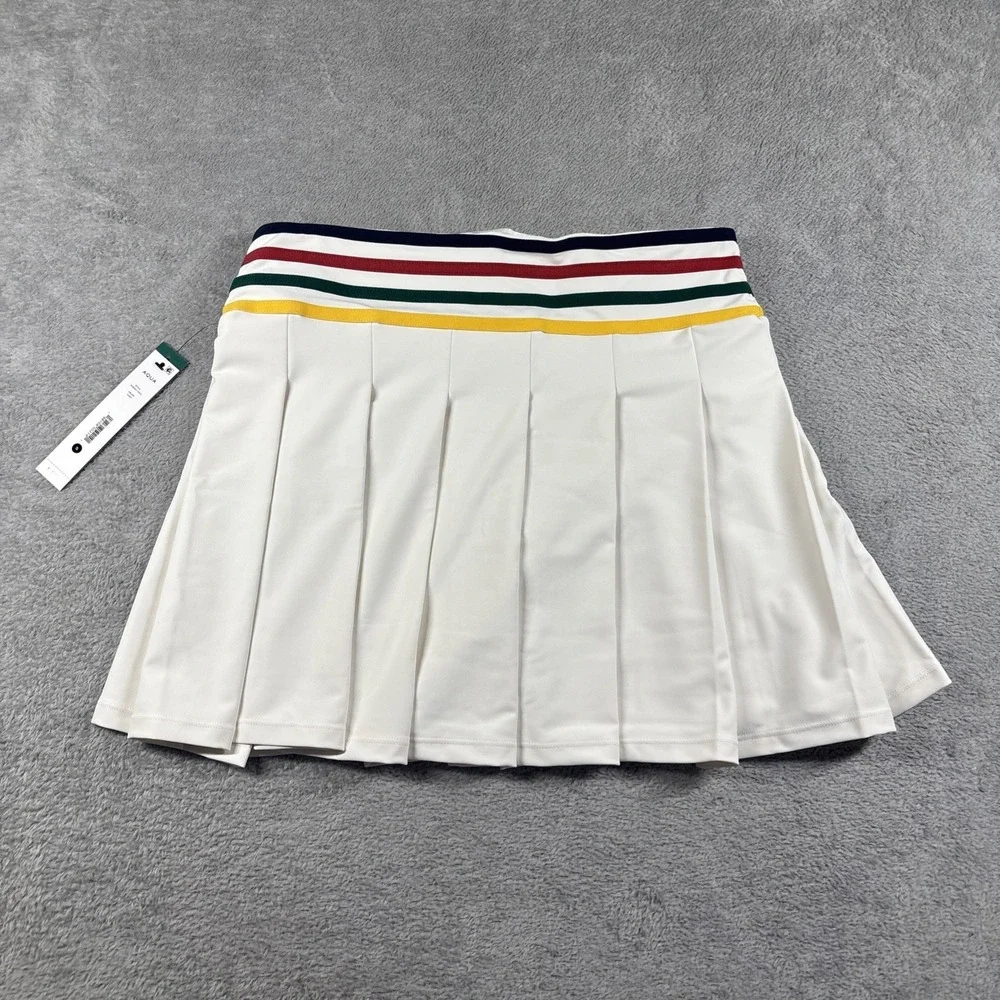 Aqua Athletic x Venus Williams Women's Pleated Tennis Skort White‎ Sz XS NWT